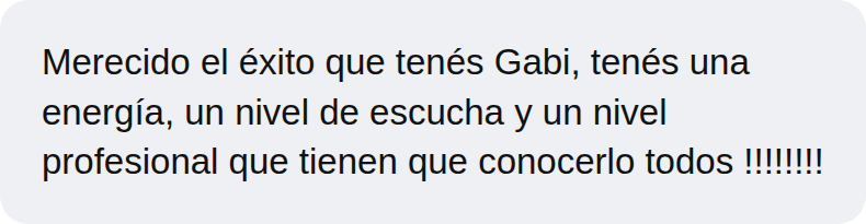 Mensaje de WhatsApp de una paciente
